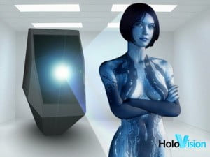 Hologramas de tamaño de un ser humano.