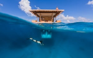 Hotel submarino en Zanzíbar.