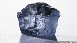 Encuentran en una mina de Sudáfrica un diamante azul.