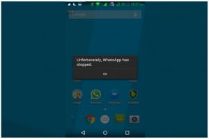 WhatsApp bloqueado